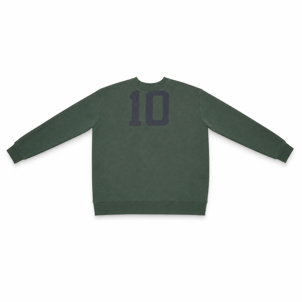 Women Crew Neck Number Print Sweatshirt