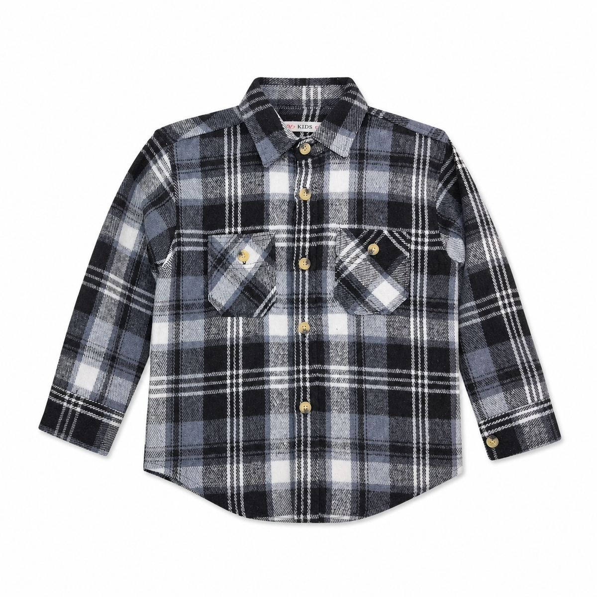 Kids Plaid Flannel Shirt Long Sleeve