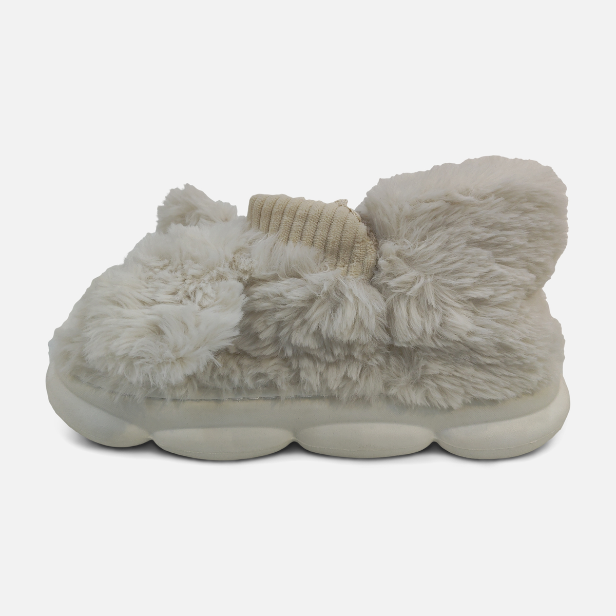 Women Plush Bunny Ear Slipper Boots
