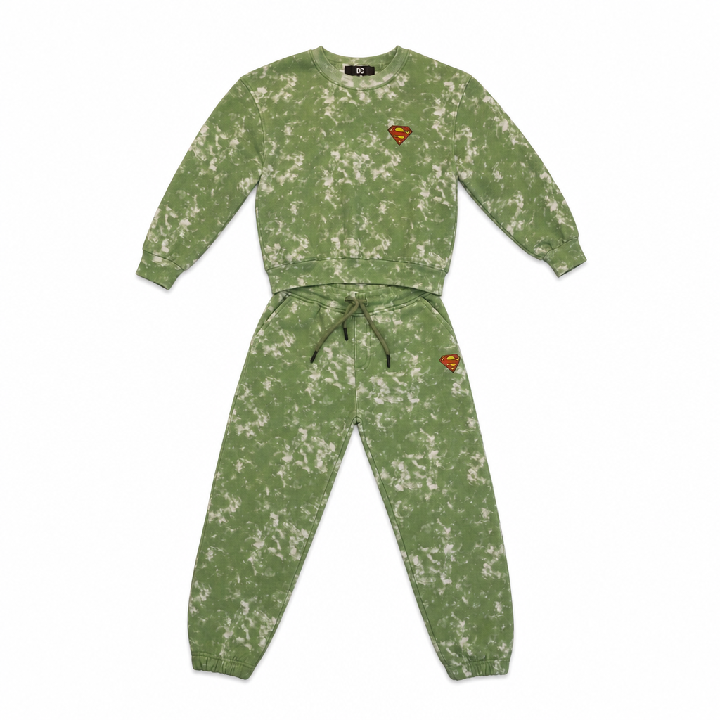 Kids Superman Tie-Dye Sweatshirt & Jogger Set