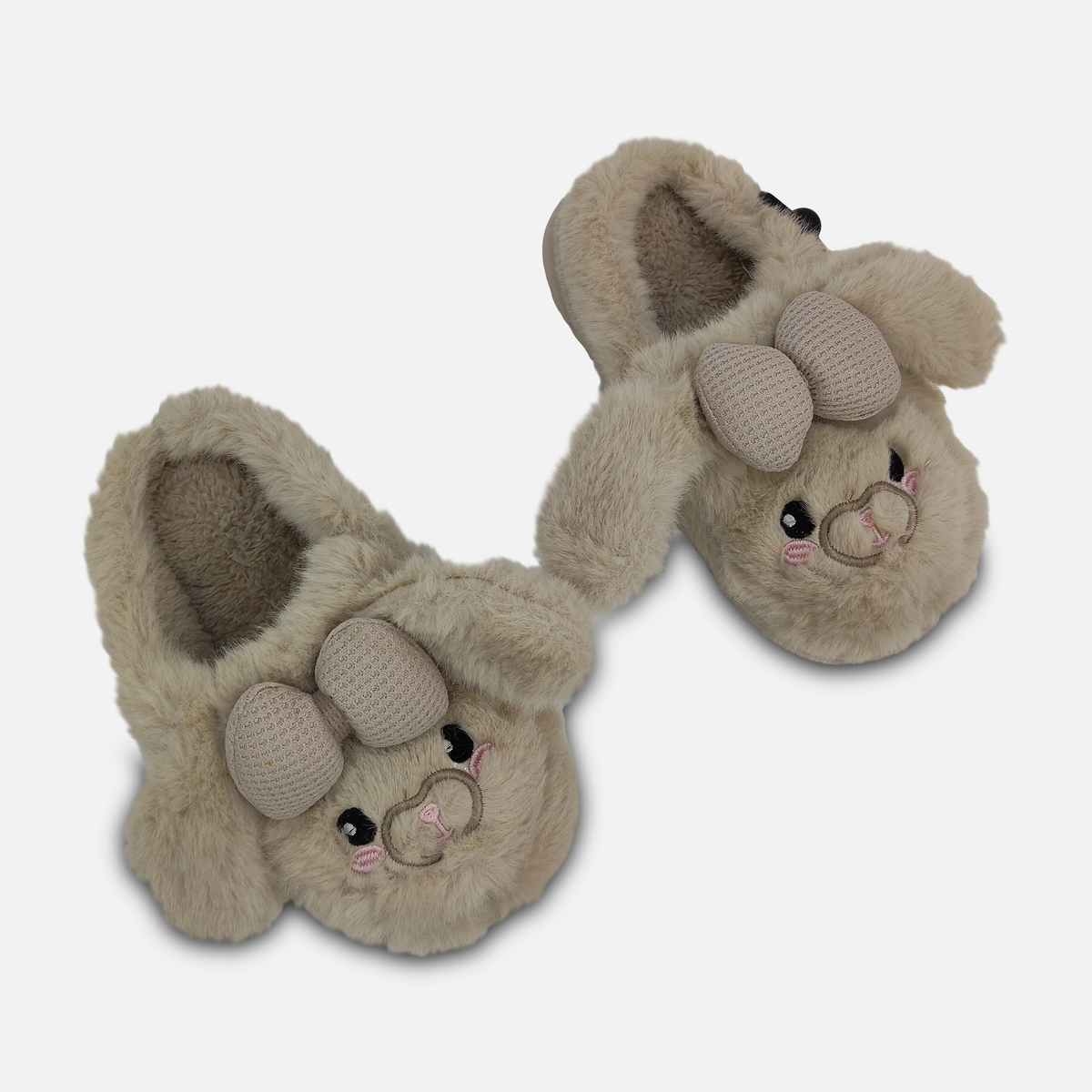 Girls Plush Bunny Slippers