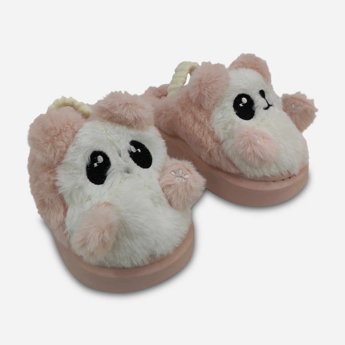Kids Plush Panda Slippers