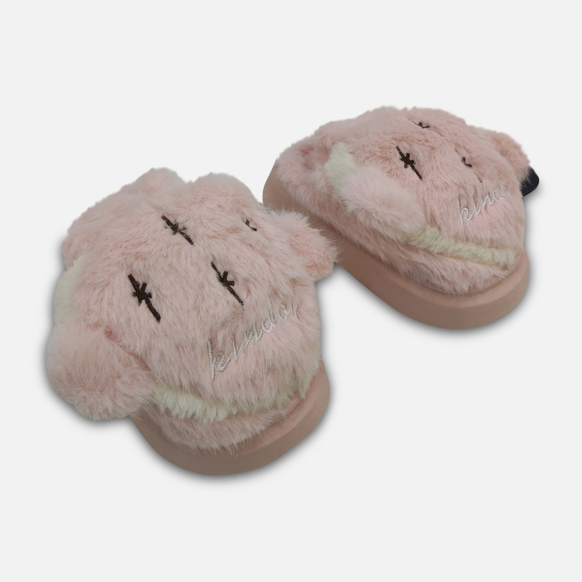 Kids Plush Bear Slippers
