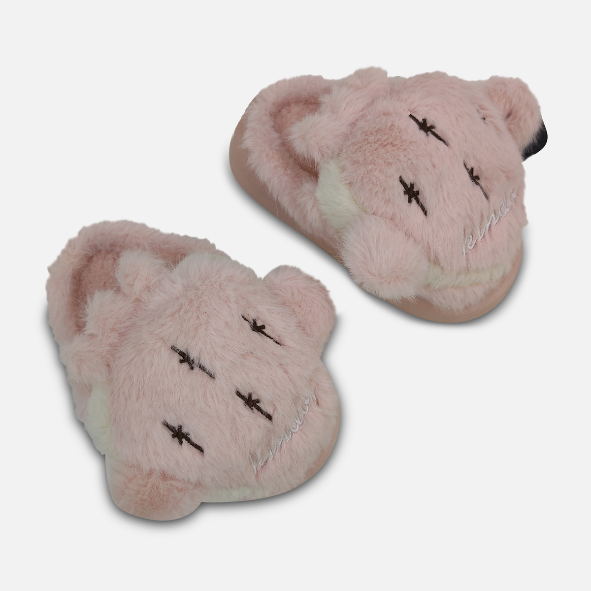 Kids Plush Bear Slippers