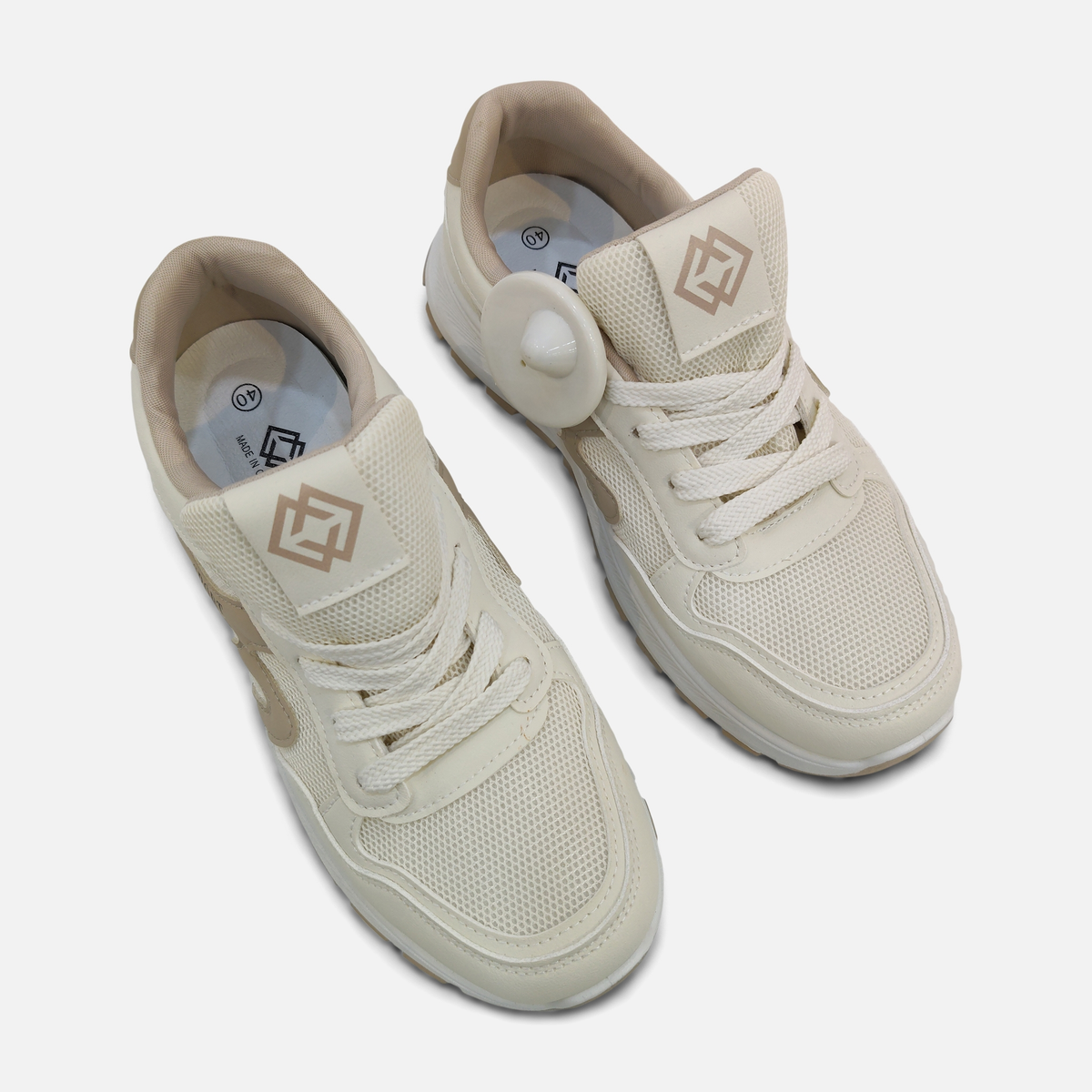 Women Lace-Up Mesh Sneakers