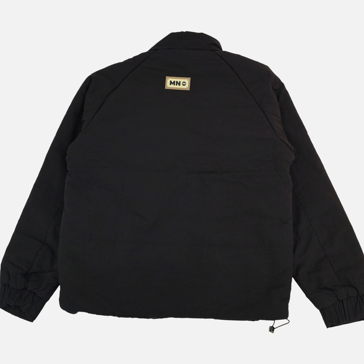 Men Padded Stand Collar Utility Jacket