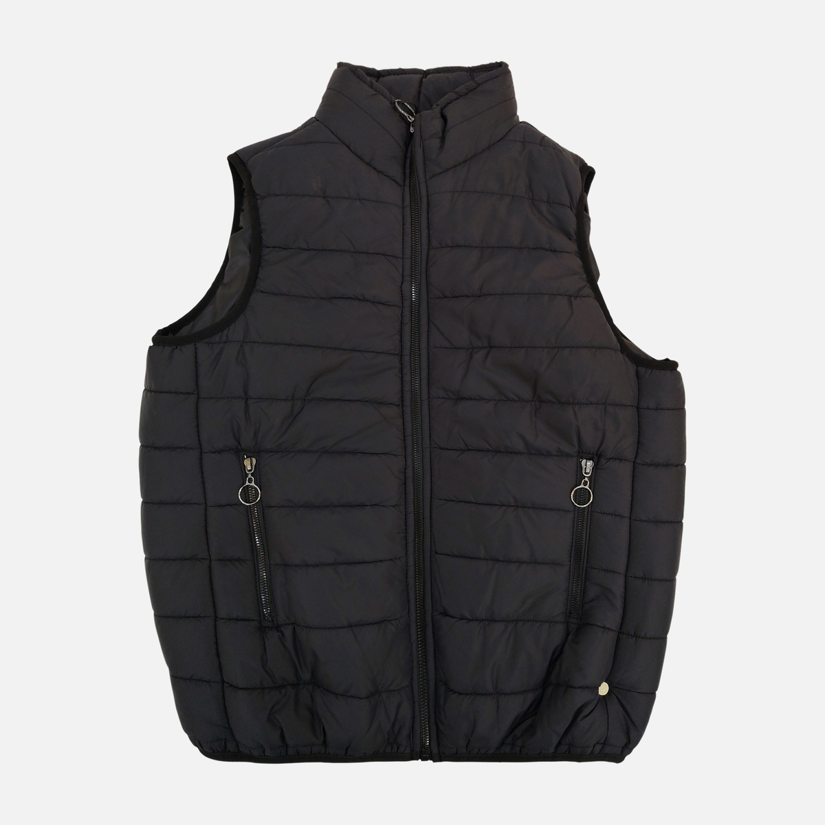 Women Quilted Puffer Vest Stand Collar