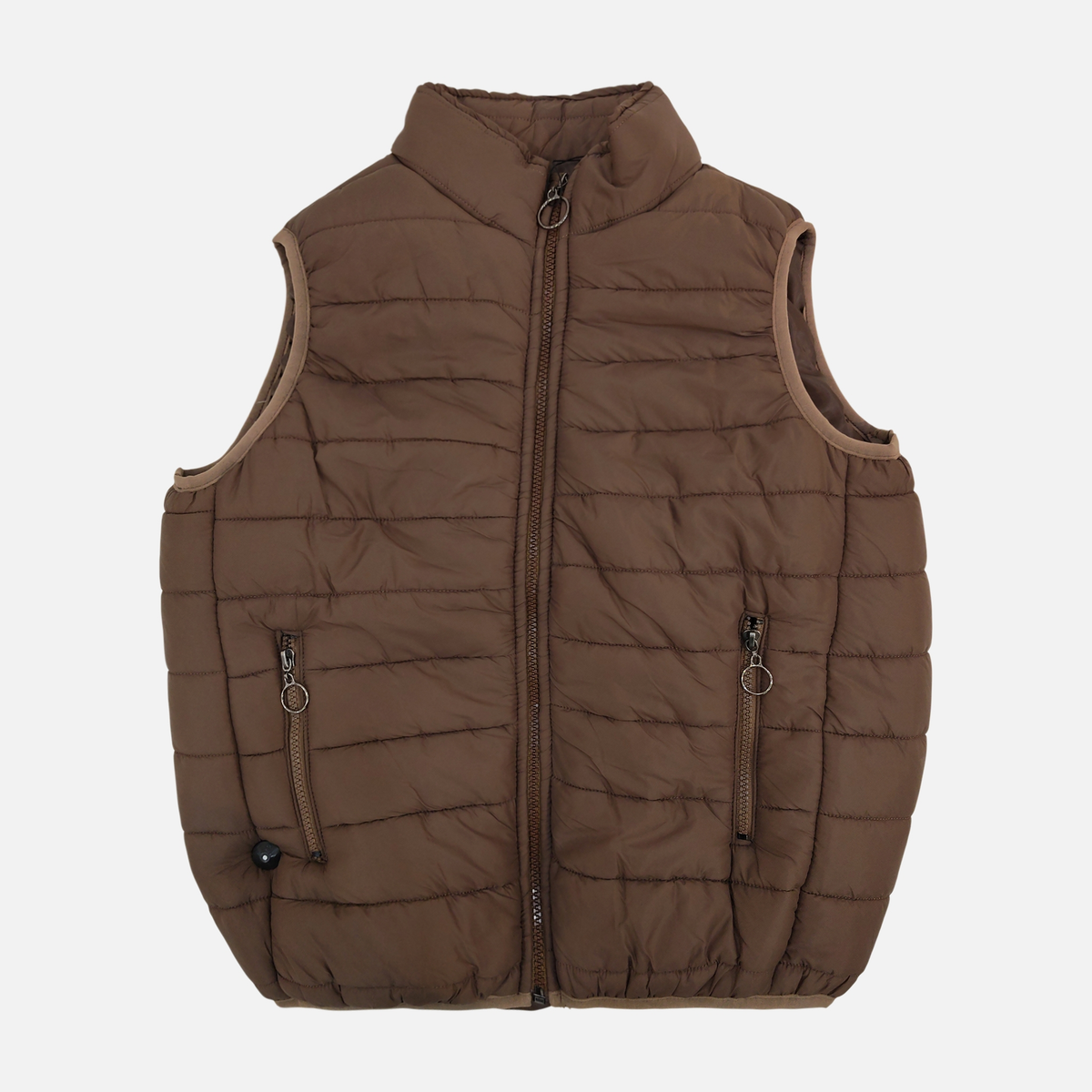 Women Quilted Puffer Vest Stand Collar