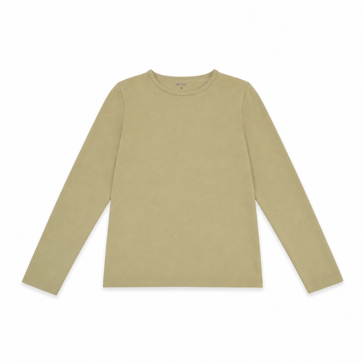 Women Basic Round Neck Long Sleeve T-Shirt