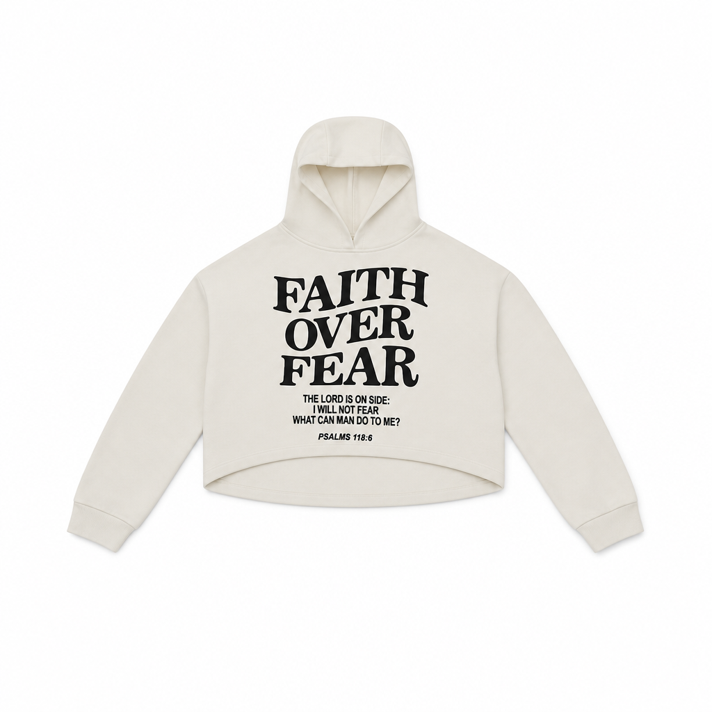 Women Cropped Printed Hoodie