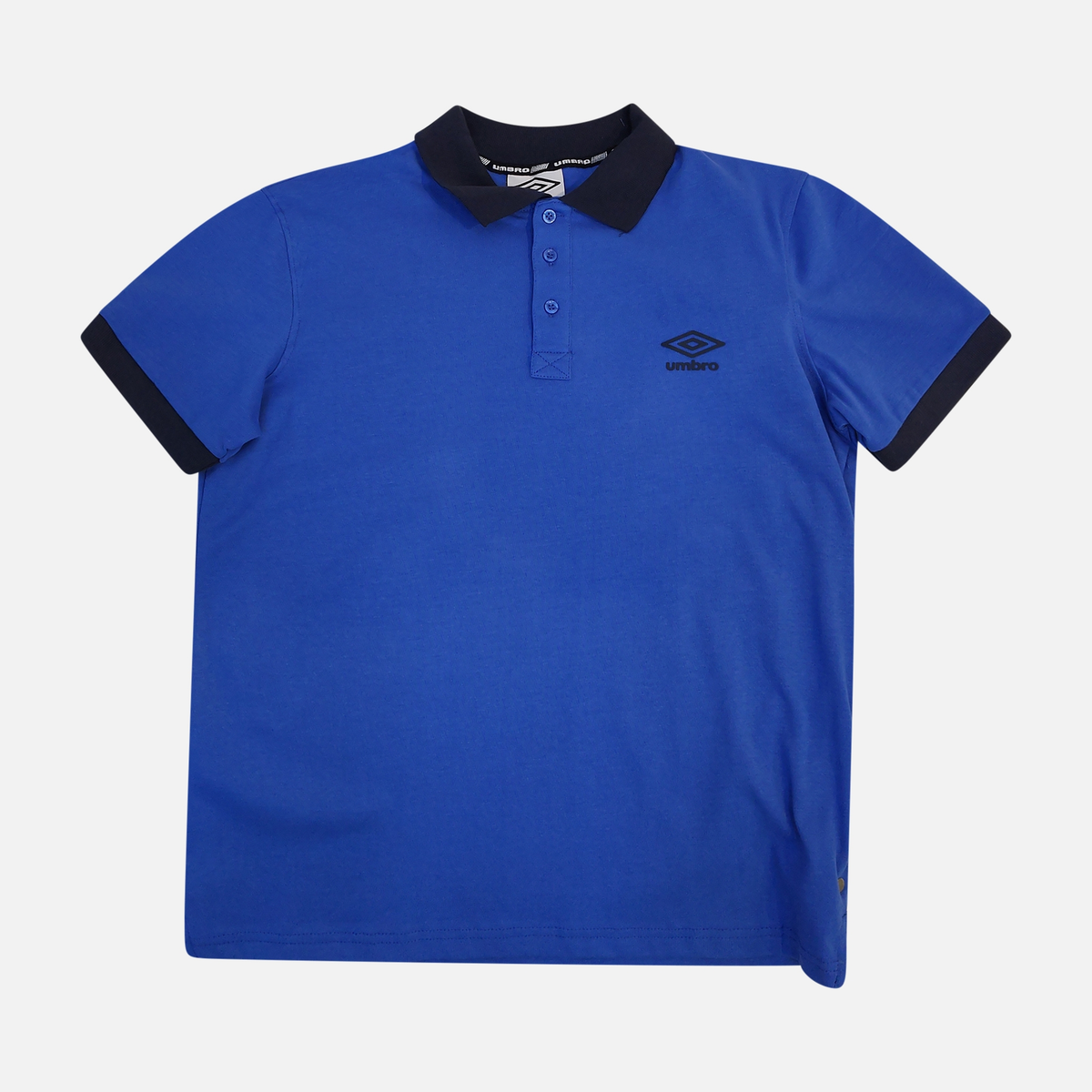 Men Polo T-Shirt Contrast Collar Short Sleeve