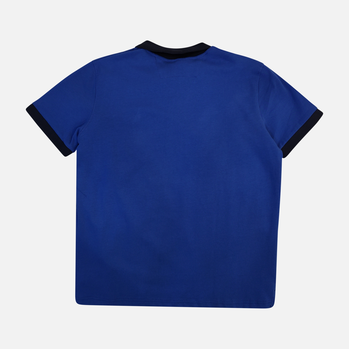 Men Polo T-Shirt Contrast Collar Short Sleeve