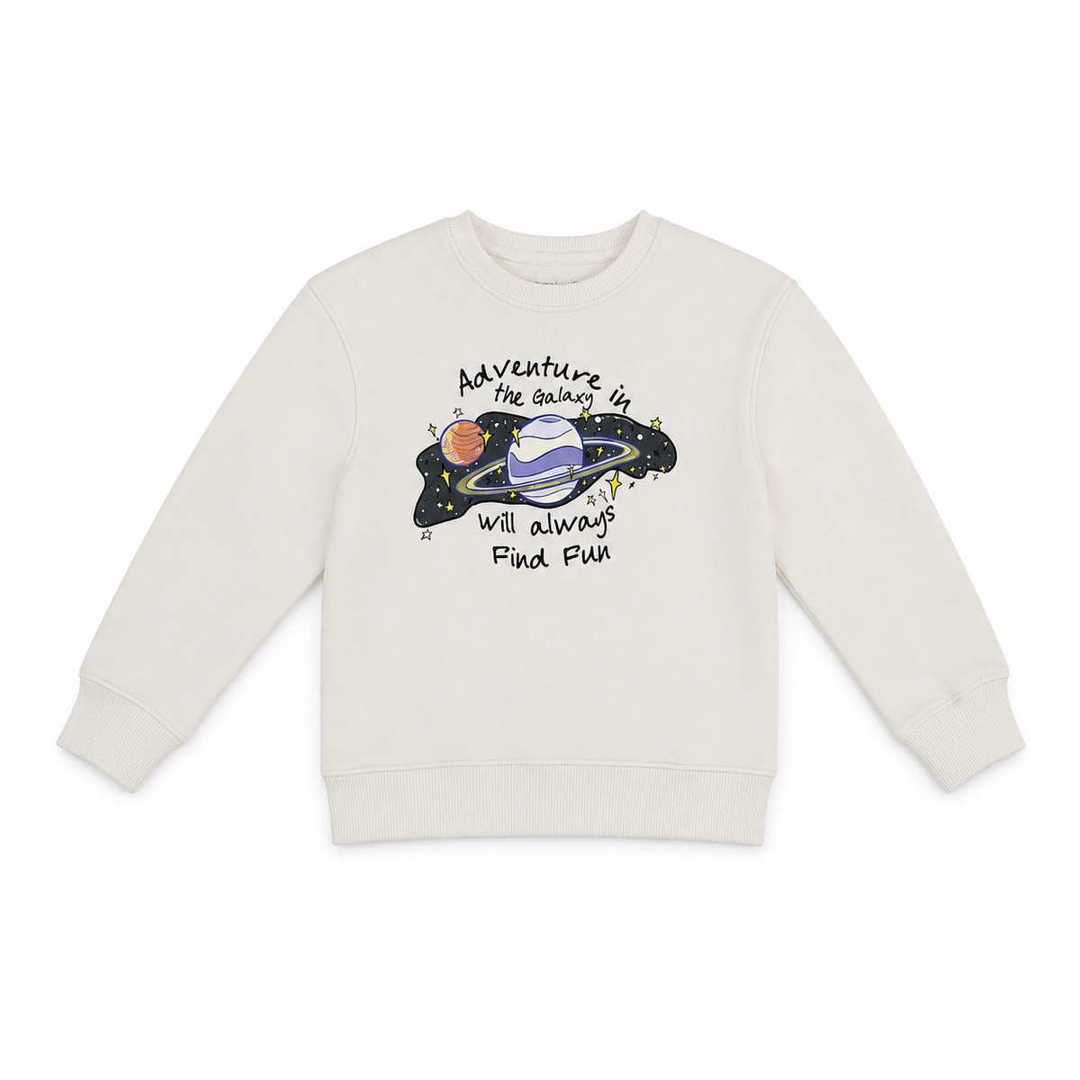 Kids Printed Crew Neck Sweatshirt