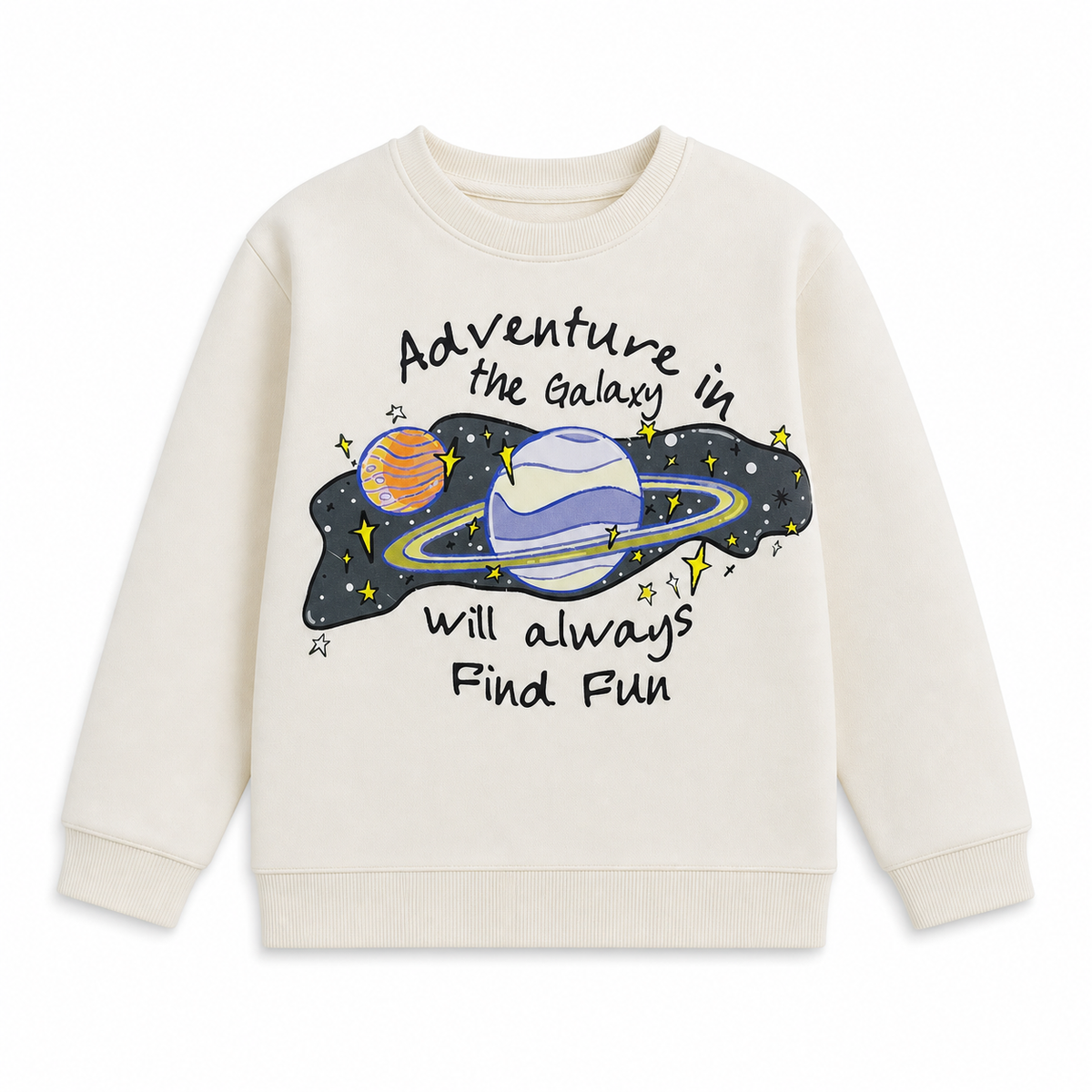 Kids Printed Crew Neck Sweatshirt