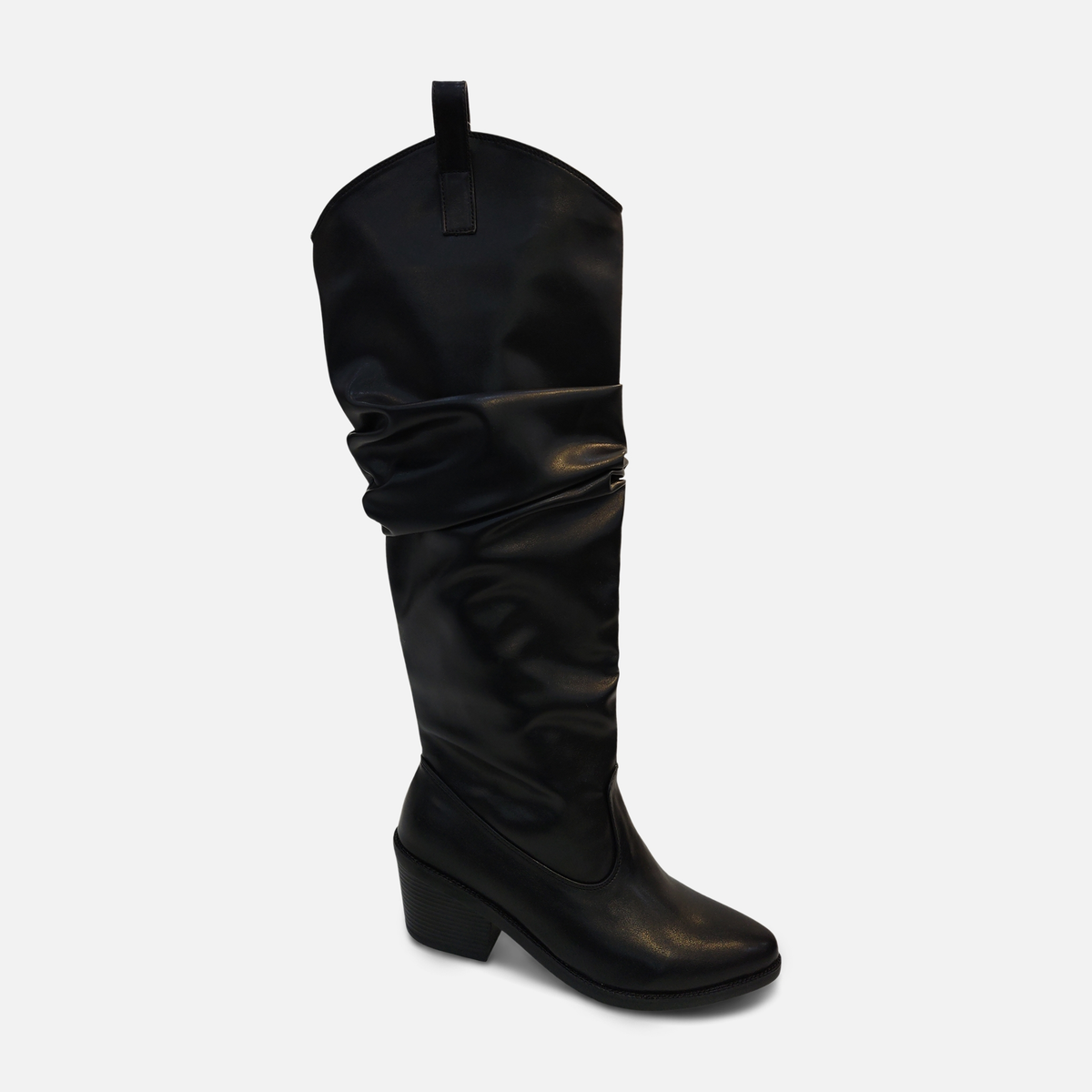 Women Slouch Western Knee High Boots