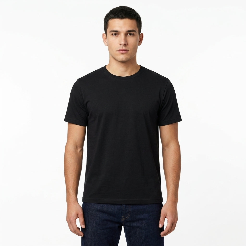 Men Basic Crew Neck T Shirt