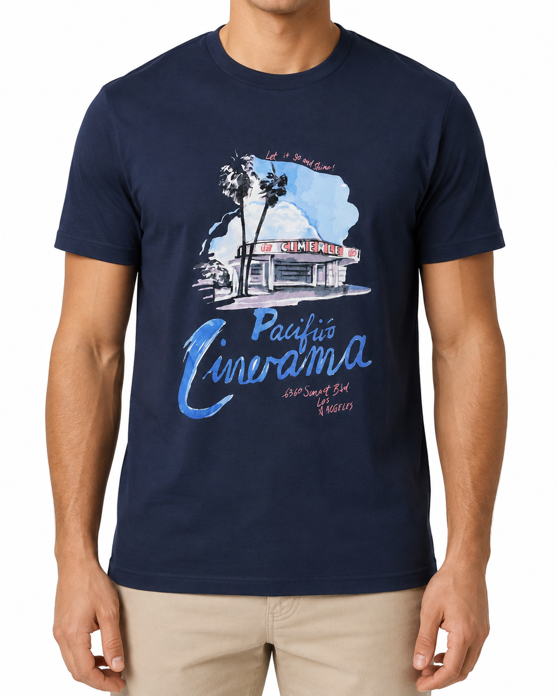 Men Pacific Cinerama Graphic T Shirt