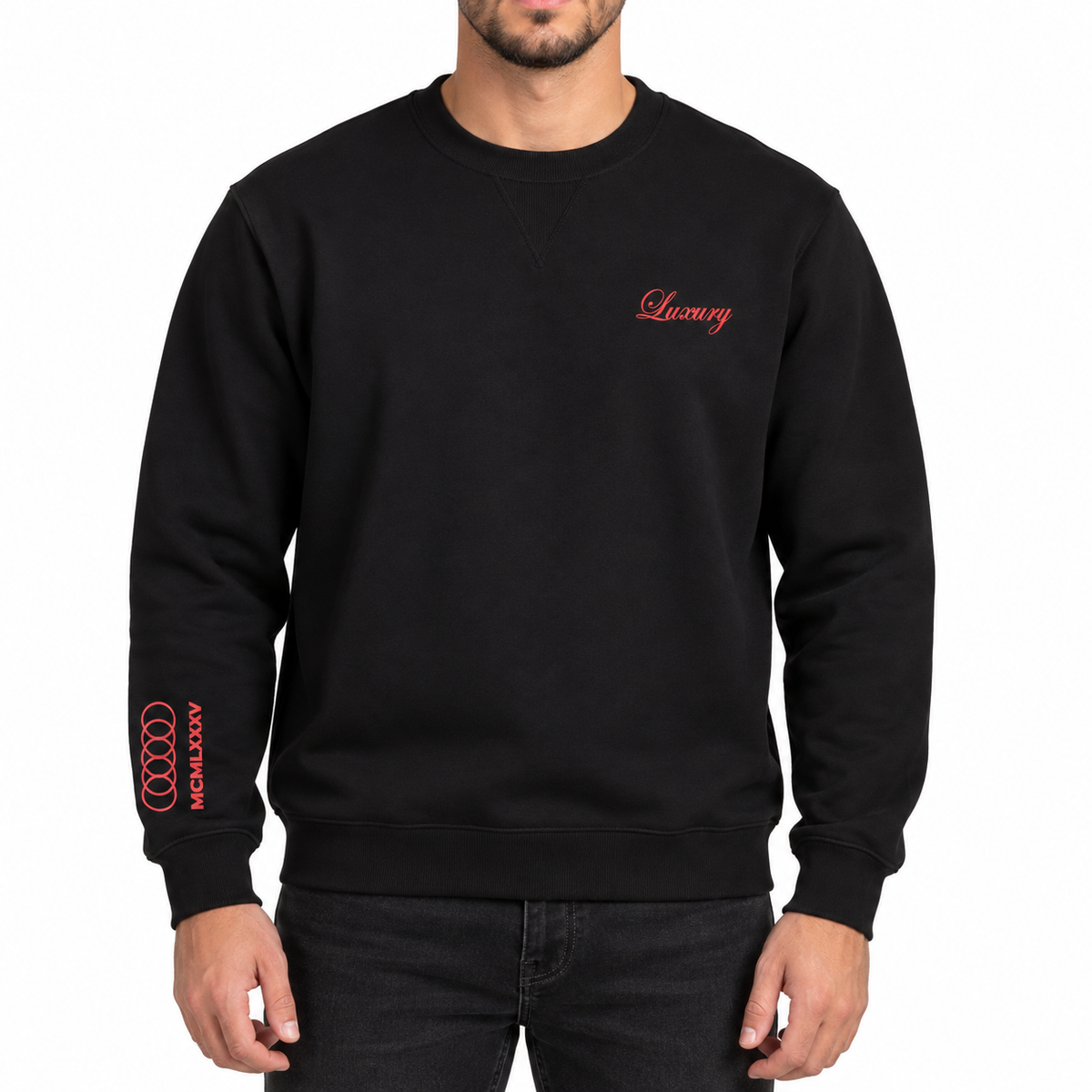 Graphic Crew Neck Sweatshirt