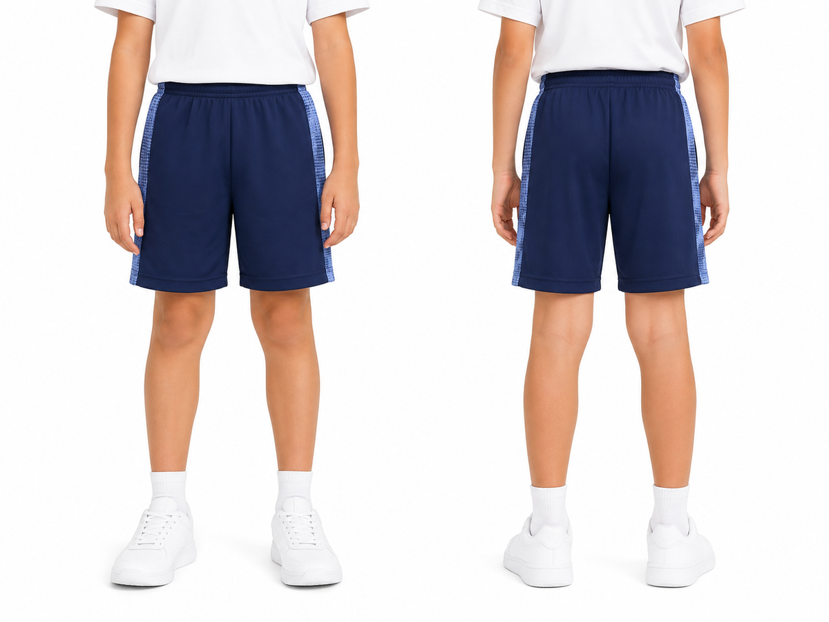 Boy Athletic Shorts With Contrast Side Panels