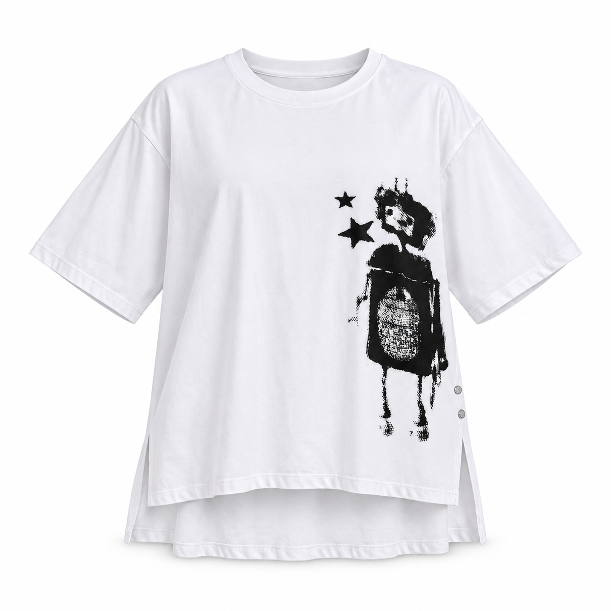 Artistic Character Graphic T-Shirt