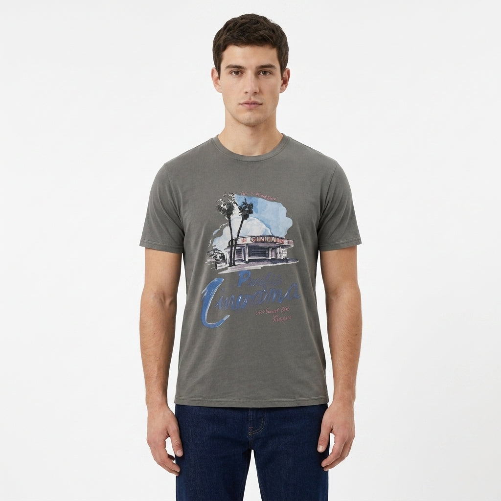 Men Pacific Cinerama Graphic T Shirt