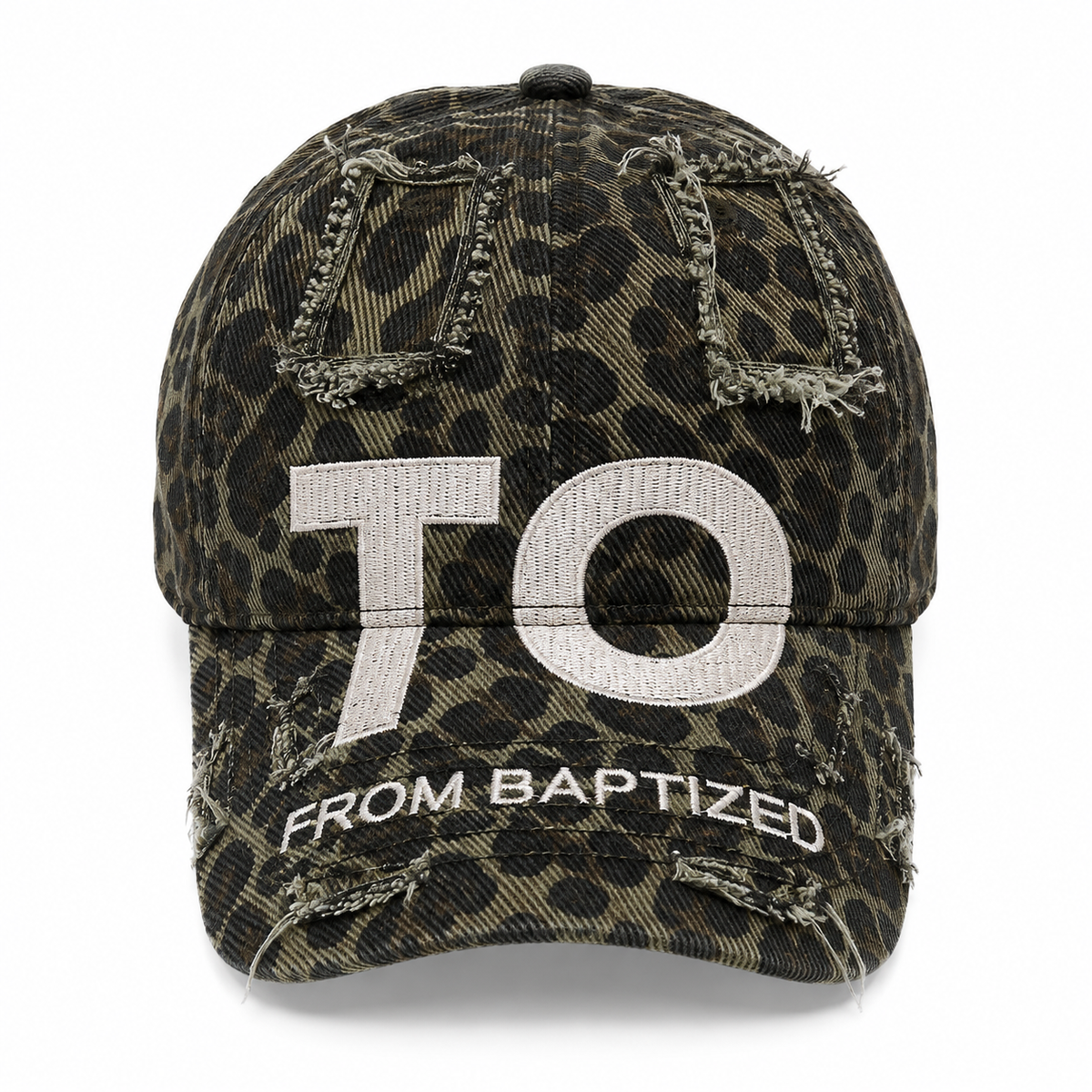 Camouflage Distressed Baseball Cap