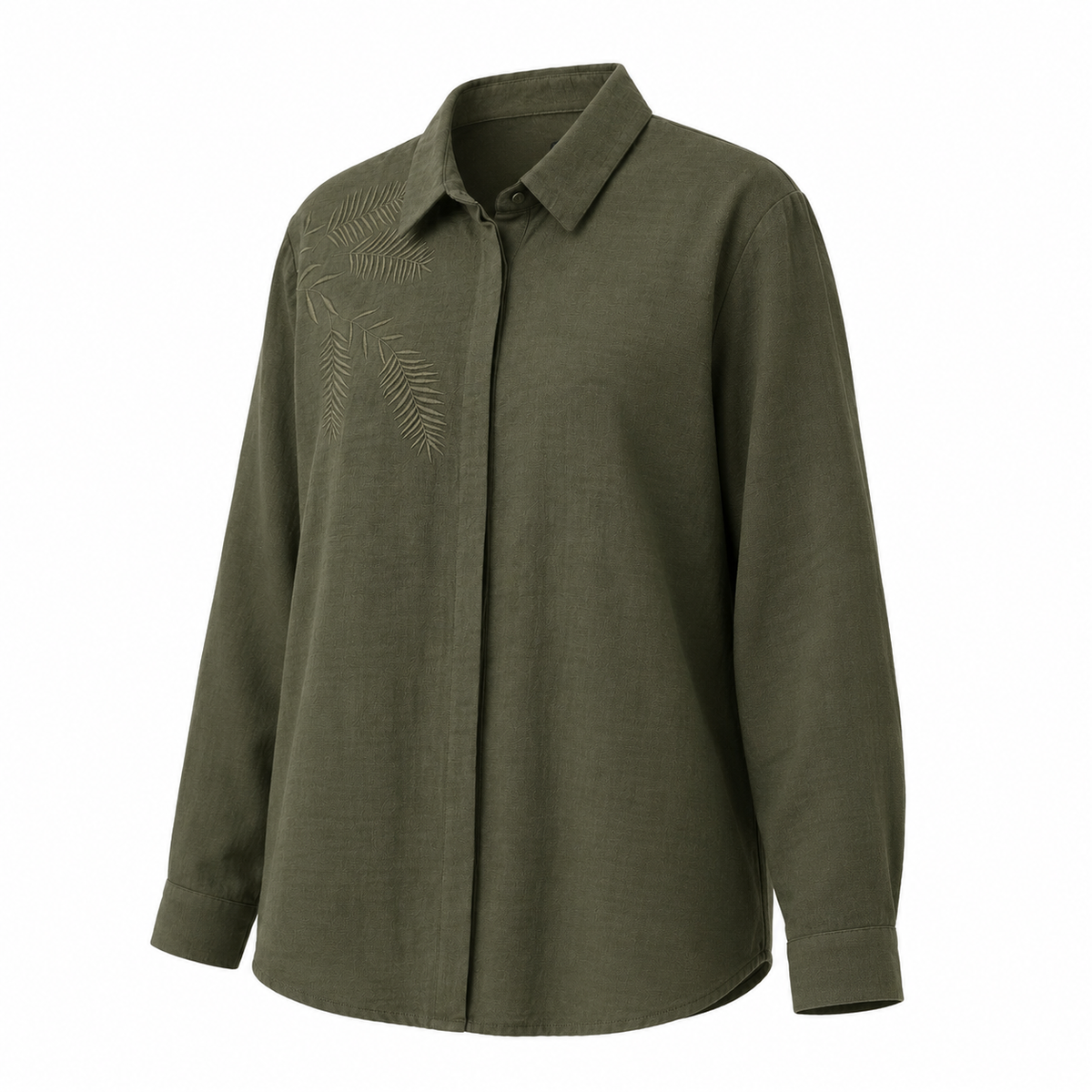 Women Embroidered Long Sleeve Shirt