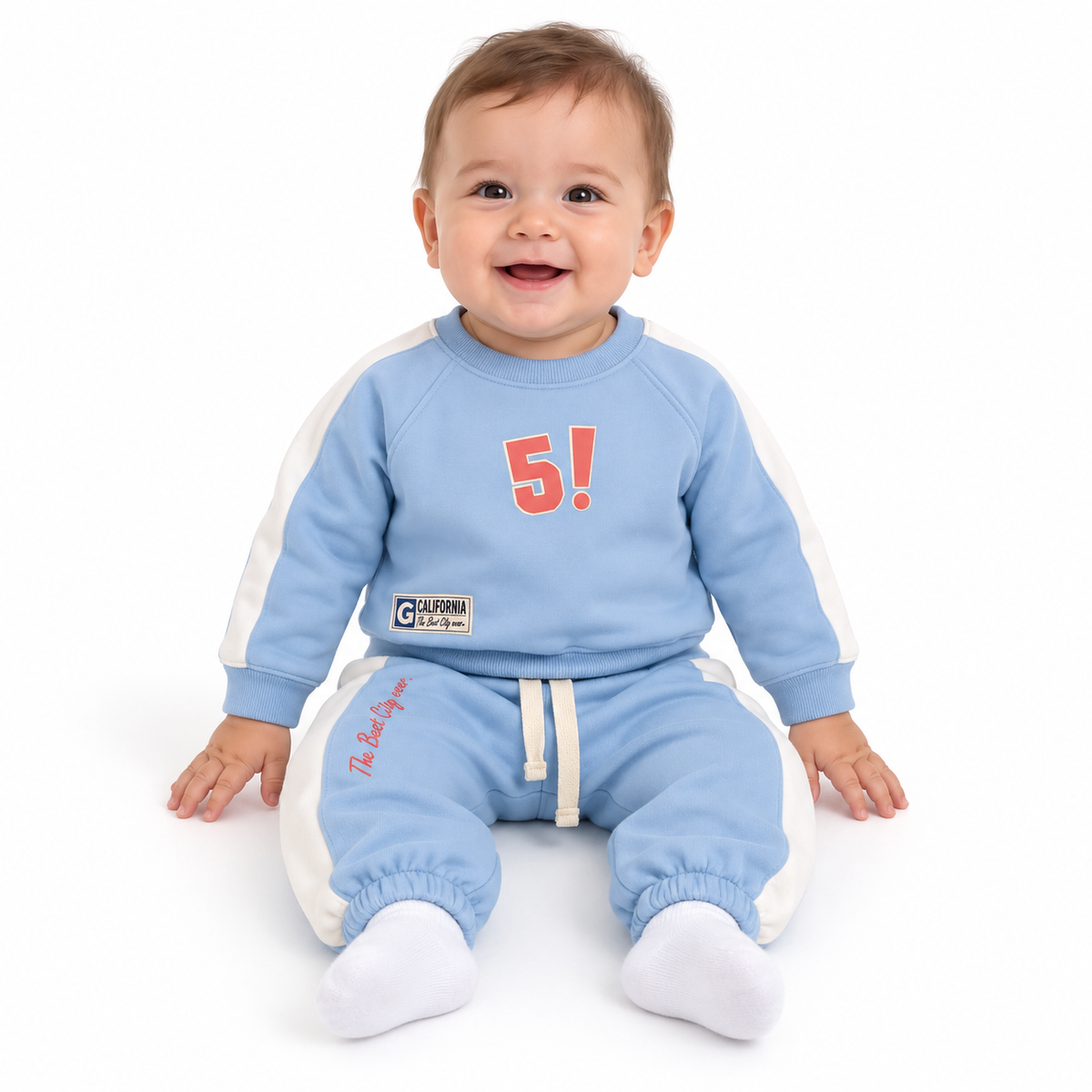 Graphic Sweatshirt And Jogger Set