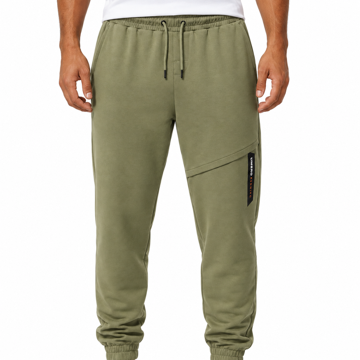 Men Drawstring Logo Jogger Pants
