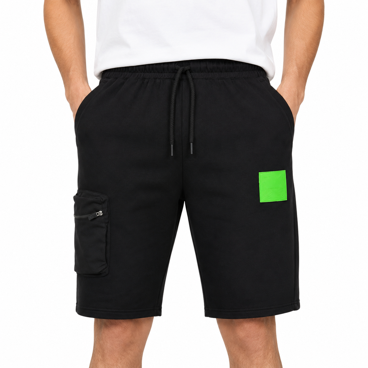 Men Cargo Shorts With Zip Pocket