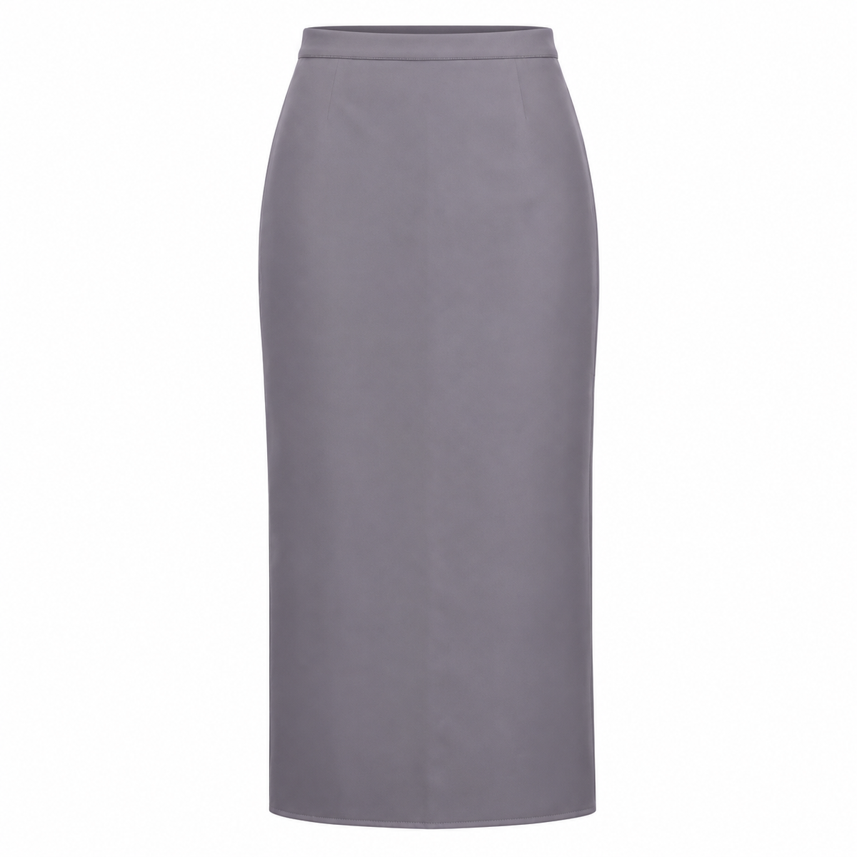 Long Straight Skirt With Front Slit
