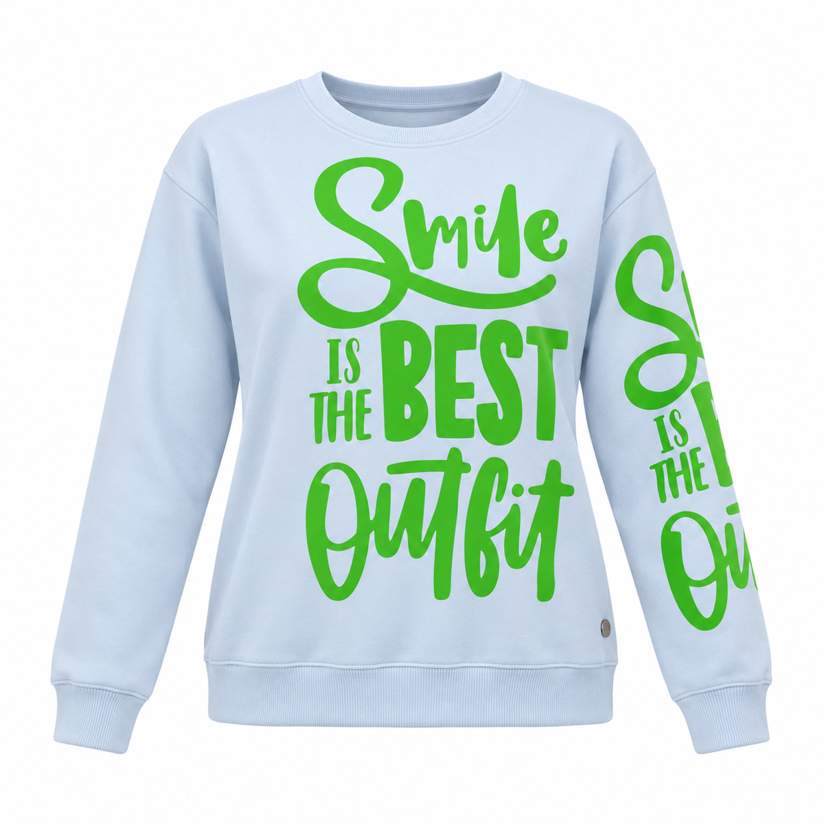 Bold Slogan Graphic Sweatshirt