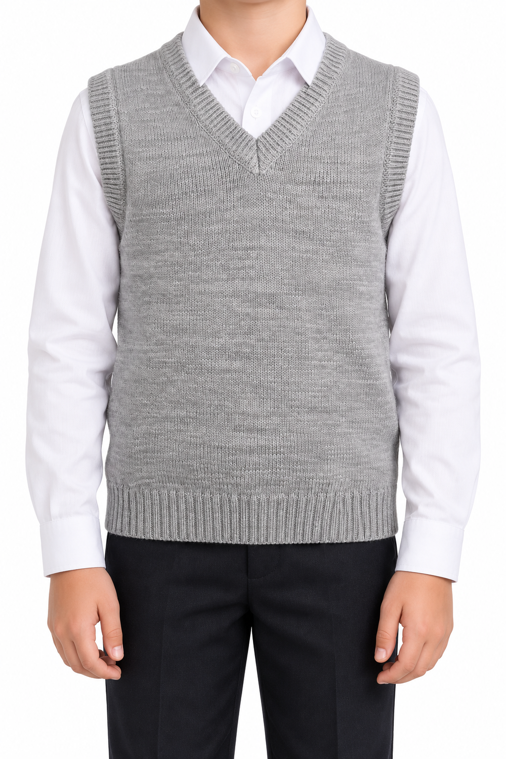 V-Neck Knitted Vest