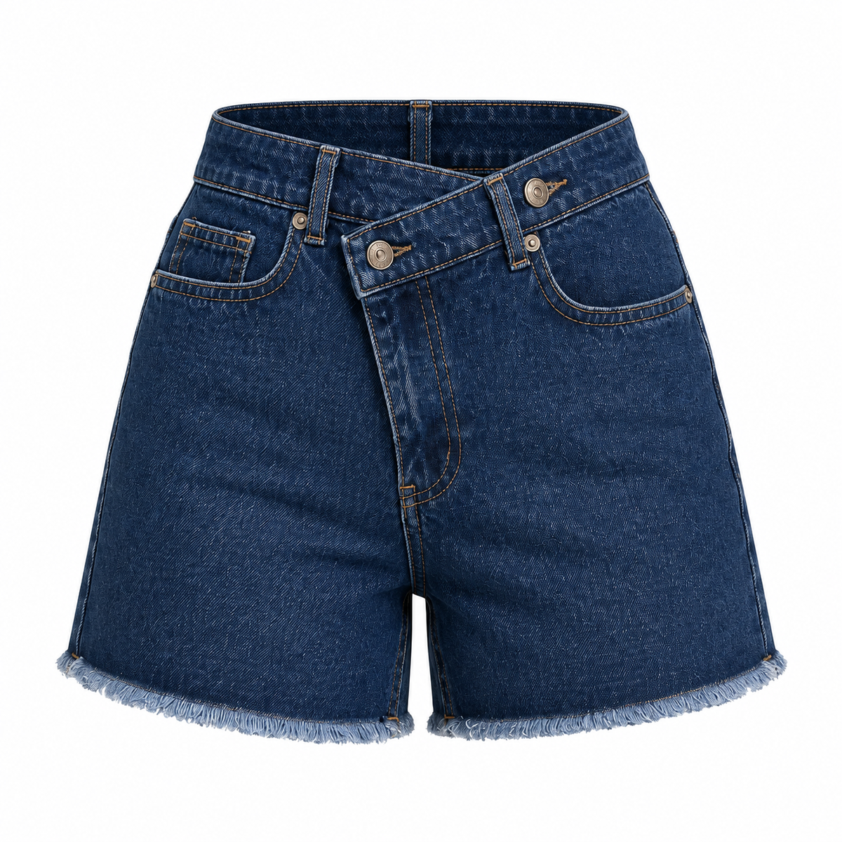 Girls Raw Hem Denim Shorts