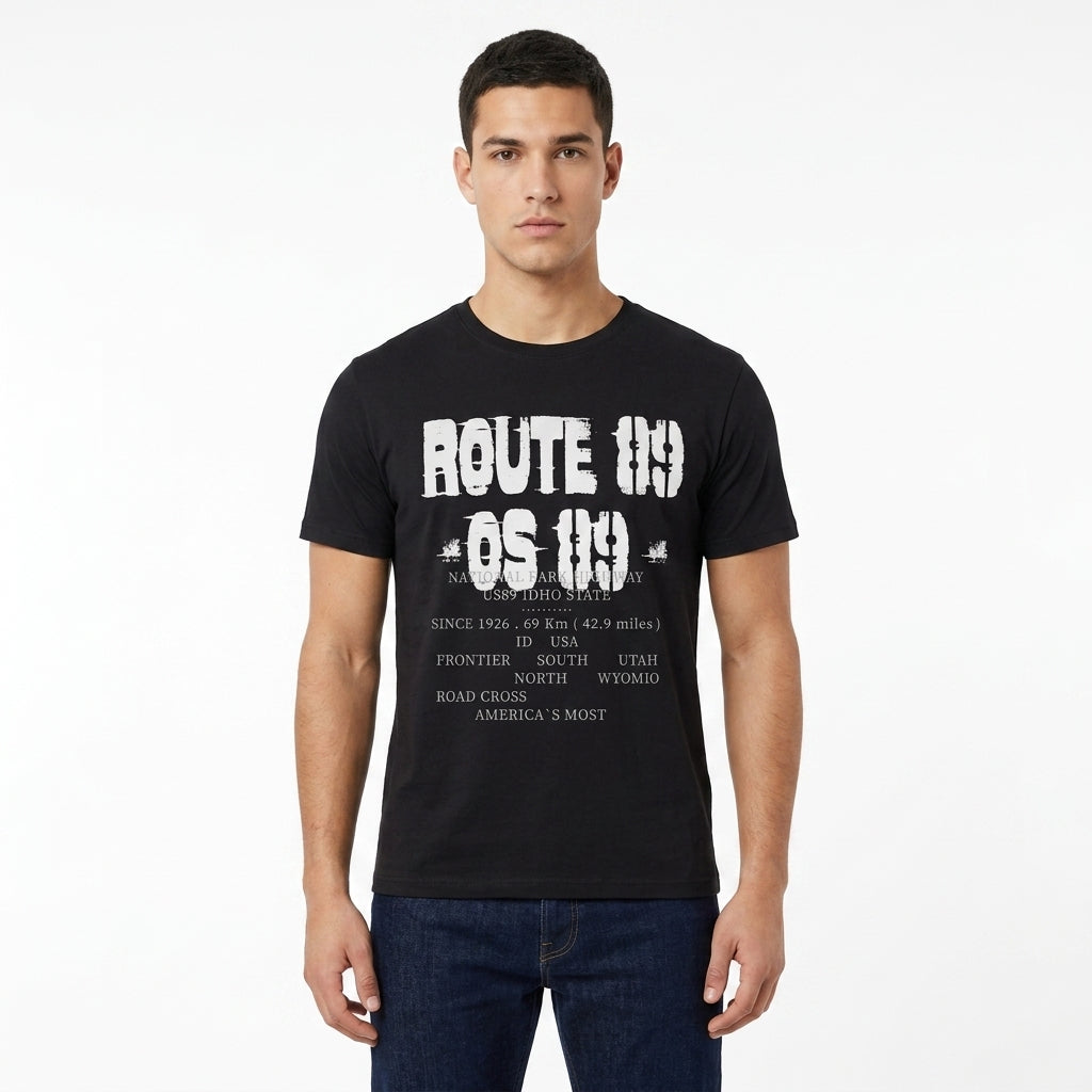 Men Route 89 Graphic T Shirt