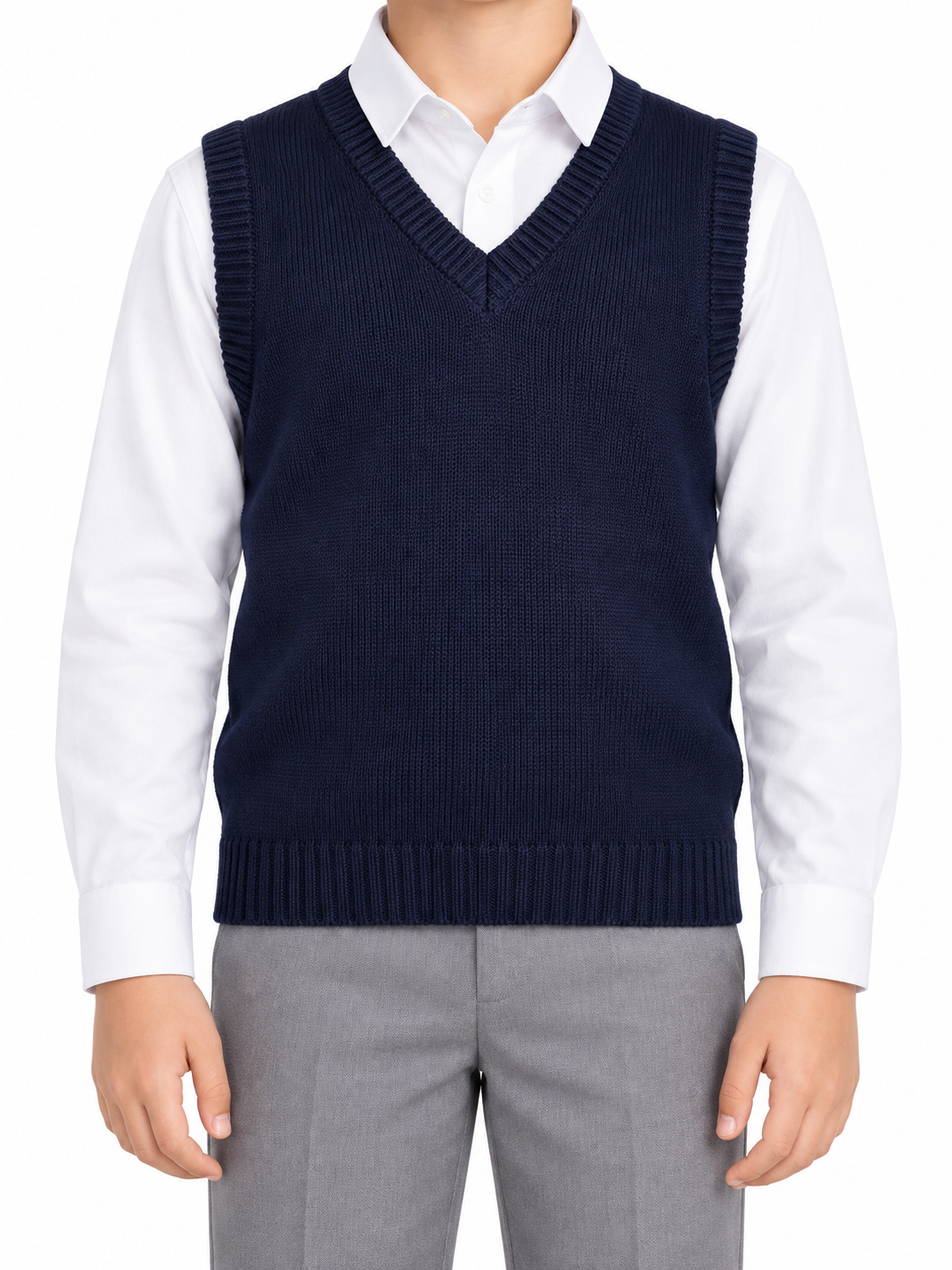 V-Neck Knitted Vest