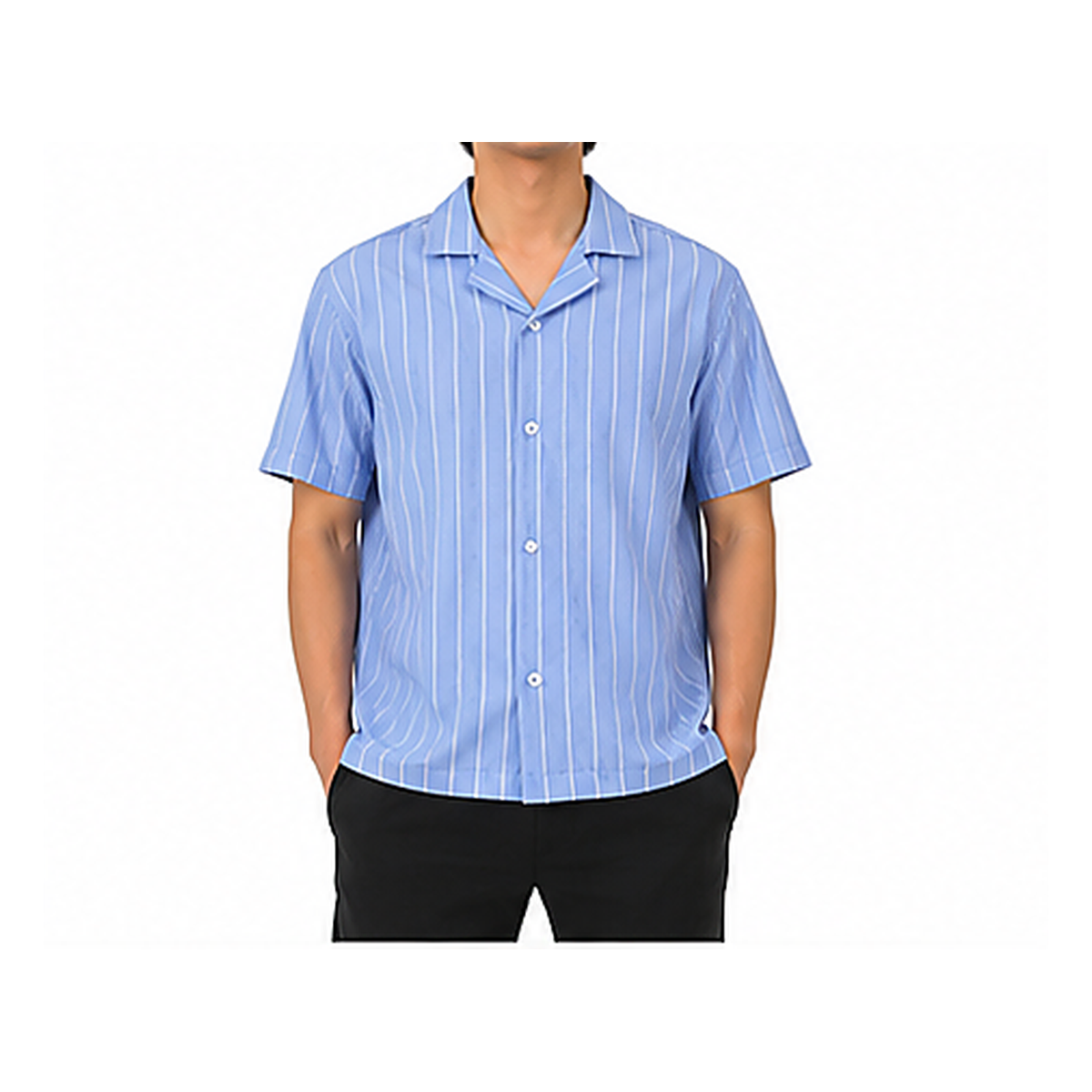 Boys Short Sleeve Striped Shirt