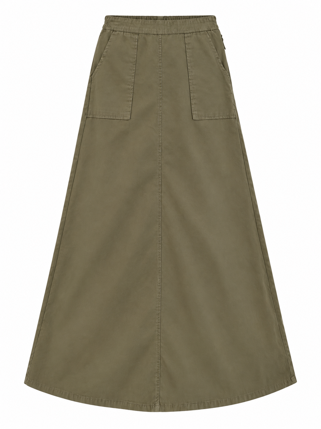 Woman Light A Line Midi Skirt