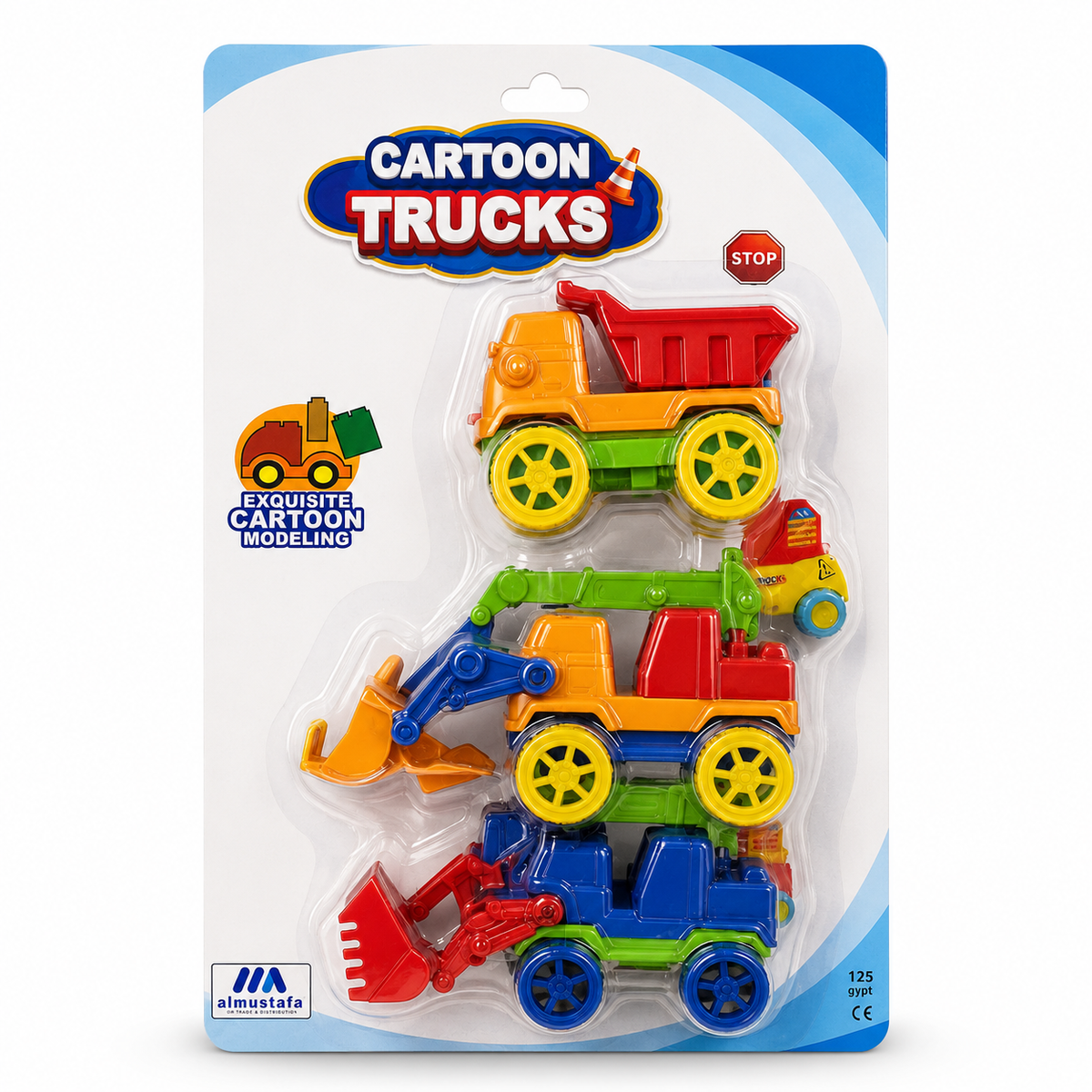 Mini Construction Trucks Play Set