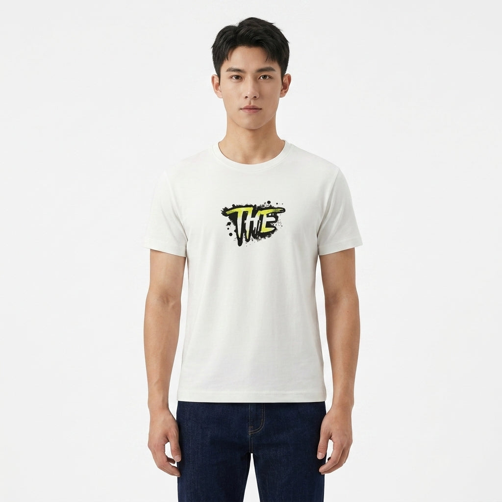 Kids Ribbed T Shirt With Cap Patch