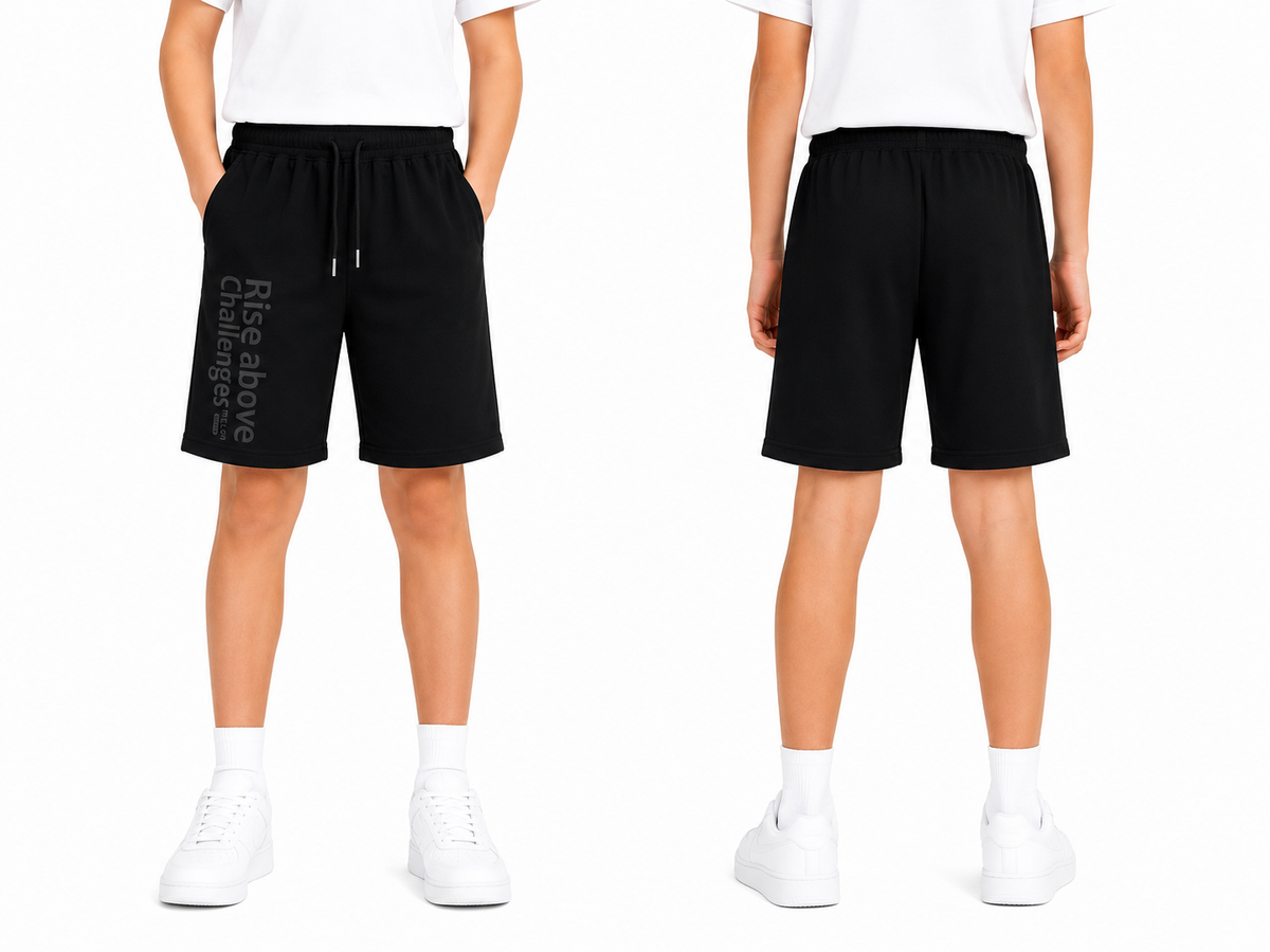 Boy Casual Sweat Shorts With Side Print