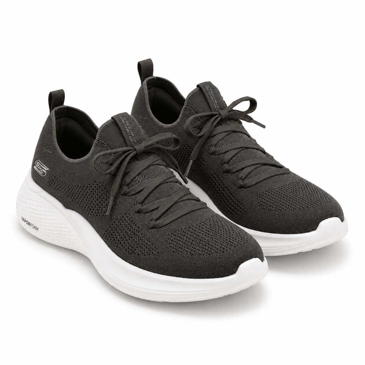 Men Knit Lace Up Sports Shoes