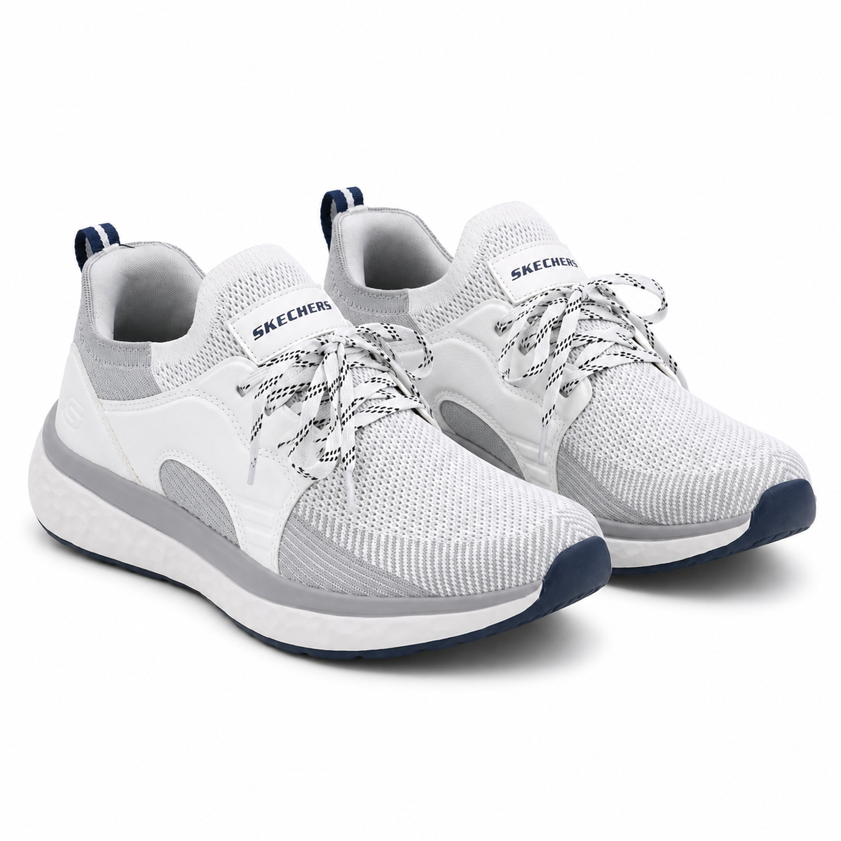 Knit Lace Up Sports Shoes