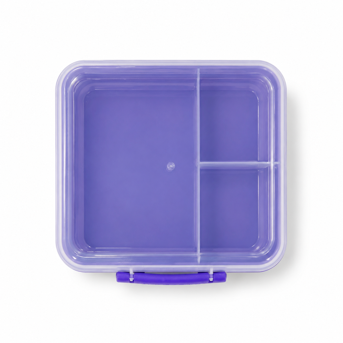 Compartment food box with secure locking lid