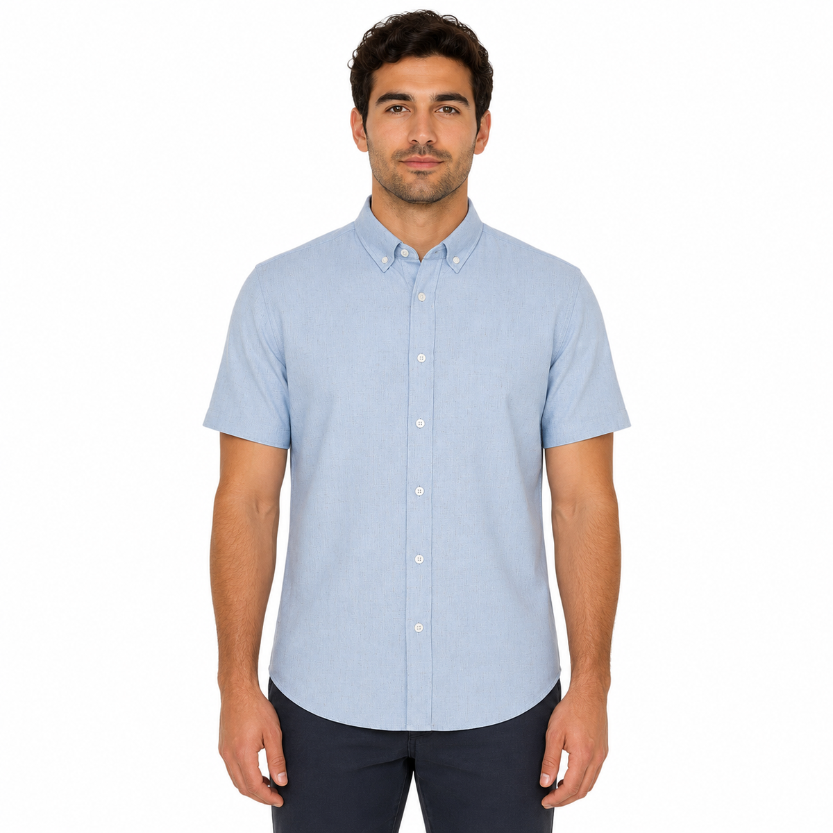 Men Textured Short Sleeve Shirt