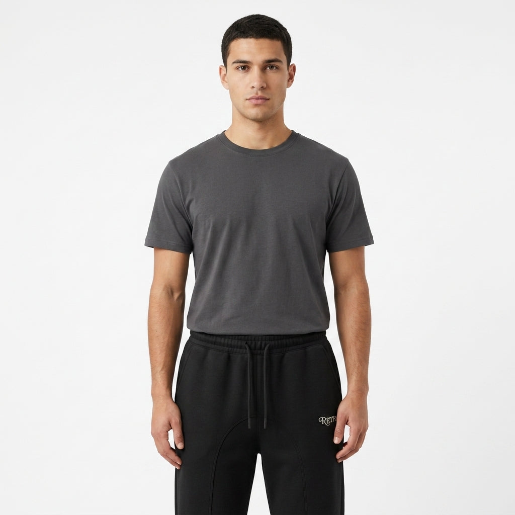 Men Jogger Pants With Back Pocket And Drawstring