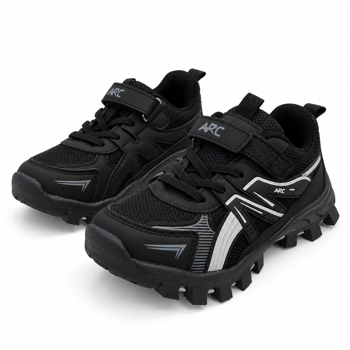 Sports Sneakers With Rugged Sole And Strap