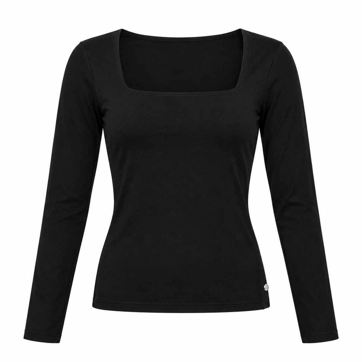 Square Neck Long Sleeve Top