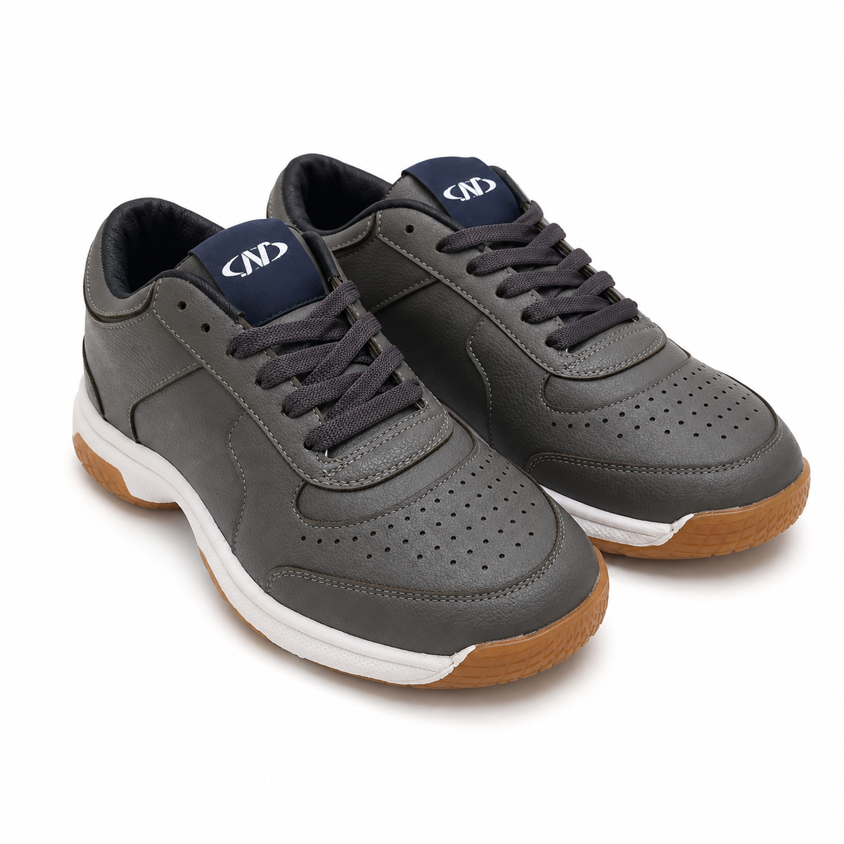 Men Lace Up Gum Sole Sneakers