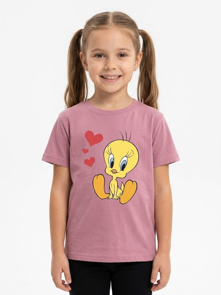 Girls Cartoon Print T-Shirt